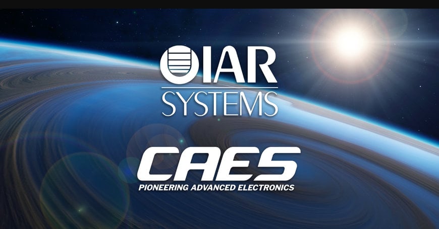 New partnership between IAR Systems and CAES: NOEL-V support introduced in IAR Embedded Workbench